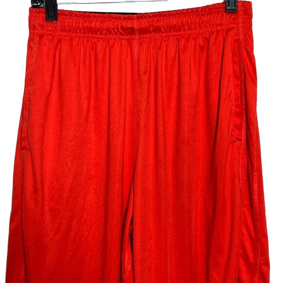 Nike Dri-Fit Orange Red Shorts Mens M Basketball Training Athletic Gym - Picture 3 of 11
